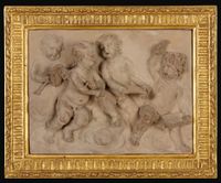 Pair of terracotta Louis XVI plaquettes,  attributed to Gilles-Lambert Godecharle - image 3