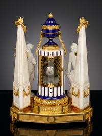 French Louis XVI Pendule with biscuit and porcelaine de Sèvres - image 5
