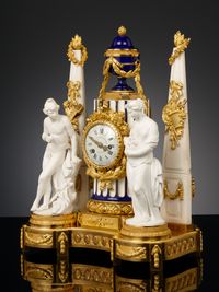 French Louis XVI Pendule with biscuit and porcelaine de Sèvres - image 1