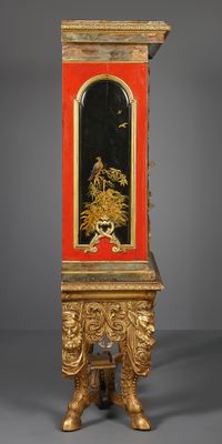 German Baroque lacquer writing cabinet - image 5
