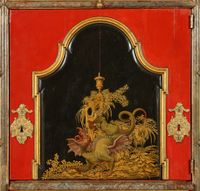 German Baroque lacquer writing cabinet - image 4