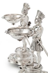 Paar zilveren zout- of suikervaten in de vorm van “Moren”, Adriaen Nicolaesz de Grebber, Delft, 1640 - afbeelding 3
