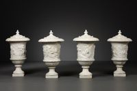 Four Dutch Louis XIV sculptural marble vases - image 1
