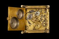 German Renaissance horizontal table clock - image 2