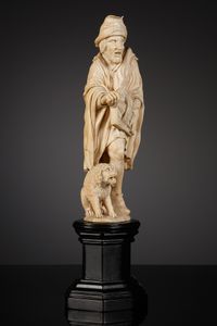 French Ivory Statuette of a Hurdy Gurdy Man - image 3