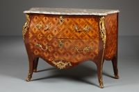 Dutch Louis XV Parquetery Commode - image 1