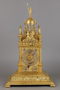 German Renaissance Vertical Astronomical Table Clock - image 1