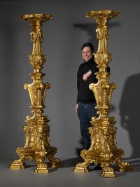 Pair of Large Italian Louis XIV Torcheres - image 2