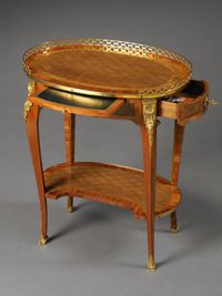 Small French Transition Table, Stamped: N Petit JME - image 2
