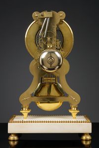 Franse Louis XVI Skeletpendule, Robert Robin - afbeelding 2