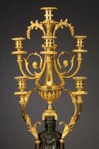 Pair of Large French Empire Candelabra - image 2