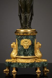 Pair of Large French Empire Candelabra - image 3