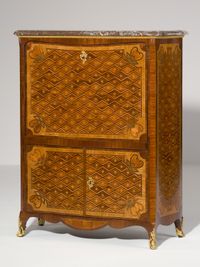 Hollands Transition ensemble van een commode en een secrétaire à abattant - afbeelding 3