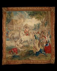 Brussels Wall Tapestry depicting The Plundering, attributed to Jérome le Clerc and Jacques van der Bocht I - image 1