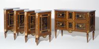 Dutch Louis XVI Ensemble, Consisting of a Commode and four Corner Cabinets - image 1