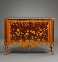 Dutch Transition Commode with Marquetry - image 1