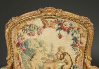 Pair of Louis XV gilt-wood Armchairs from the Waterford Suite, Jean Jacques Tilliard  - image 6