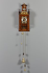Dutch walnut ‘schoolbord’ Zaanse clock, Jan Koogies, Wormerveer - image 2