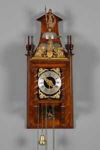 Dutch walnut ‘schoolbord’ Zaanse clock, Jan Koogies, Wormerveer - image 1
