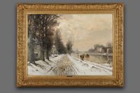 Louis Apol (1850-1936) Winter on the river Vecht - image 2