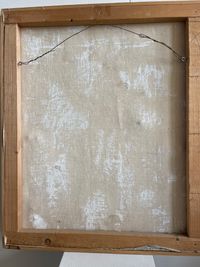 Xavier Krebs, abstract oil painting on linen canvas, 1990 - image 4