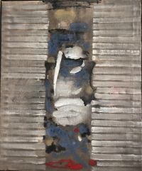 Xavier Krebs, abstract oil painting on linen canvas, 1990 - image 1