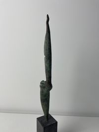 Pierre Lumey, patinated bronze sculpture titled 'Zuidenwind', 1987 - image 3