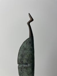 Pierre Lumey, patinated bronze sculpture titled 'Zuidenwind', 1987 - image 4