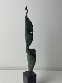 Pierre Lumey, patinated bronze sculpture titled 'Zuidenwind', 1987 - image 2