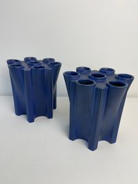 Jan van der Vaart, Blue glazed multiple tulipetower, design 1989, executed 1990 - image 2