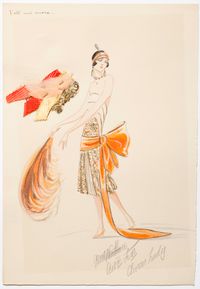 Charles LeMaire, Original Art Deco costume designs for George Gershwins Broadway musical 'Tell me More', 1920s - image 1