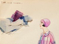 Charles LeMaire, Original Art Deco costume designs for George Gershwins Broadway musical 'Tell me More', 1920s - image 8