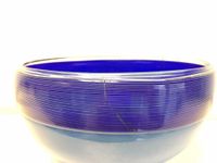A.D.Copier, wide blue bowl, manufactured by Lino Tagliapietra and Bernard Heesen, 1990. - image 6
