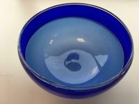 A.D.Copier, wide blue bowl, manufactured by Lino Tagliapietra and Bernard Heesen, 1990. - image 2