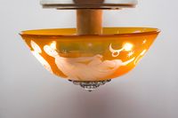 Sybren Valkema voor Glasfabriek Leerdam, Glazen plafondlamp met een deel van de dierenriem, 1947 - afbeelding 8