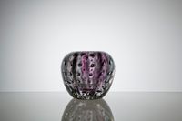 A.D. Copier, Unique thick glass bowl with antimony crackle, Glass factory Leerdam, 1949 - image 3