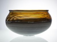 A.D. Copier, Unieke kom, uitgevoerd door L. Tagliapietra en B. Heesen, Studio De Oude Horn, 1990 - afbeelding 1
