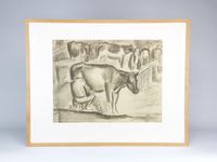 Leo Gestel, 'Beemster', charcoal on paper, 1922 - image 2