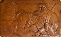 Johan Coenraad Altorf (the Haque 1876-1955), 'sick monkey', ca. 1935 - image 1