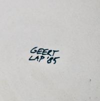Geert Lap, steengoed, grijs geglazuurd, 1985 - afbeelding 3