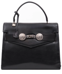 Gianni Versace Black Leather Handbag 