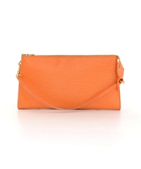 Louis Vuitton Pochette Accessories Pouch Bag Epi Orange Leather
