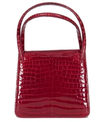 Vintage Handbag in Red Croco