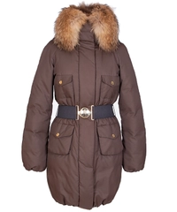 Moncler Jas in Bruin 