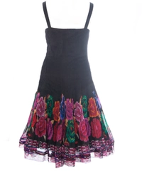 Roberto Cavalli Floral Print Silk Pleated Dress