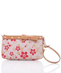 Louis Vuitton Pochette Handbag, Limited Edition in Pink Monogram Cherry Blossom