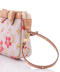 Louis Vuitton Pochette Handbag, Limited Edition in Pink Monogram Cherry Blossom