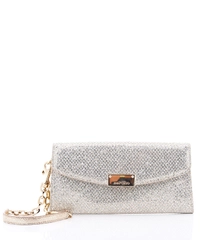Jimmy Choo 'Riane' Clutch Bag in Champagne Glitter Fabric 