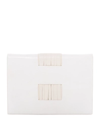 Valentino Garavani Night Shoulder Bag in White Leather