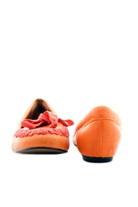 Lanvin Moccasins in Orange Leather